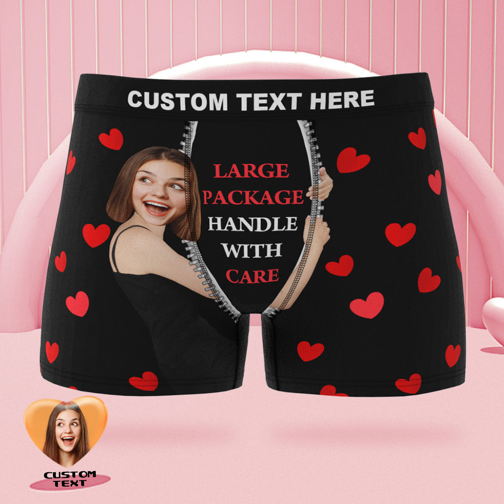 Personalised Funny Face Boxers Custom Photo Underwear Gift For Men-it